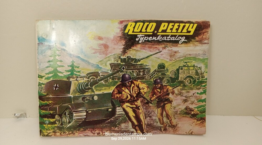 Vintage Roco Peetzy Supermodelle Typenkatalog Best Nr 184 1960s Tank Catalog